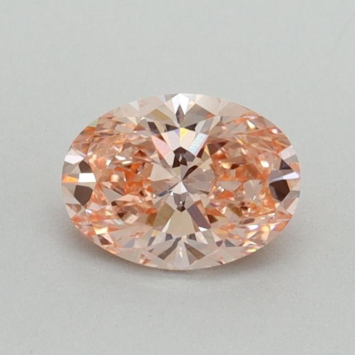0.55 Ct. Fancy Vivid Pink Oval Lab Grown Diamond