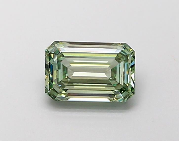 1.10 Ct. Fancy Vivid  Green Emerald Lab Grown Diamond