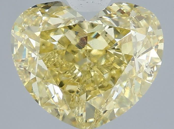 2.99 Ct. Fancy Intense  Yellow Heart Lab Grown Diamond