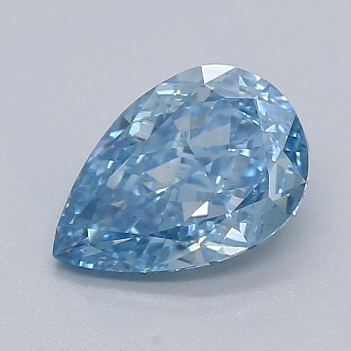 0.95 Ct. Fancy Vivid  Blue Pear Lab Grown Diamond