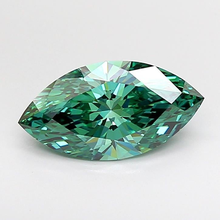 2.06 Ct. Fancy Vivid Green Marquise Lab Grown Diamond