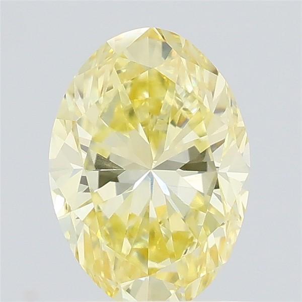 0.72 Ct. Fancy Yellow Oval Lab Grown Diamond