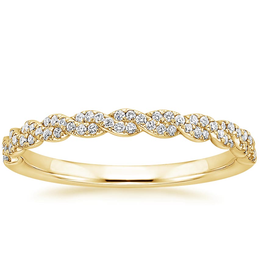 Rose gold diamond engagement ring with surprise diamond details