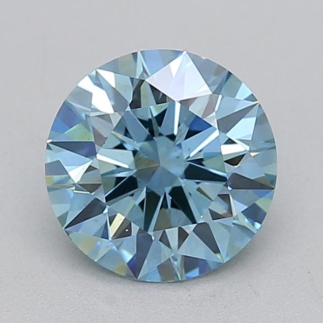 1.30 Ct. Fancy Vivid Blue Round Lab Grown Diamond