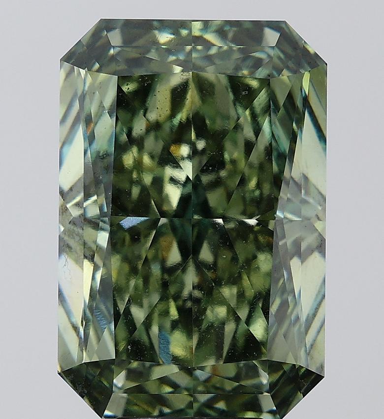 10.43 Ct. Fancy Vivid Green Radiant Lab Grown Diamond