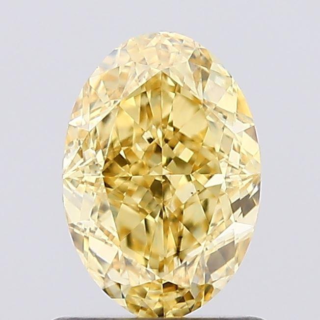 1.05 Ct. Fancy Intense Yellow Oval Lab Grown Diamond