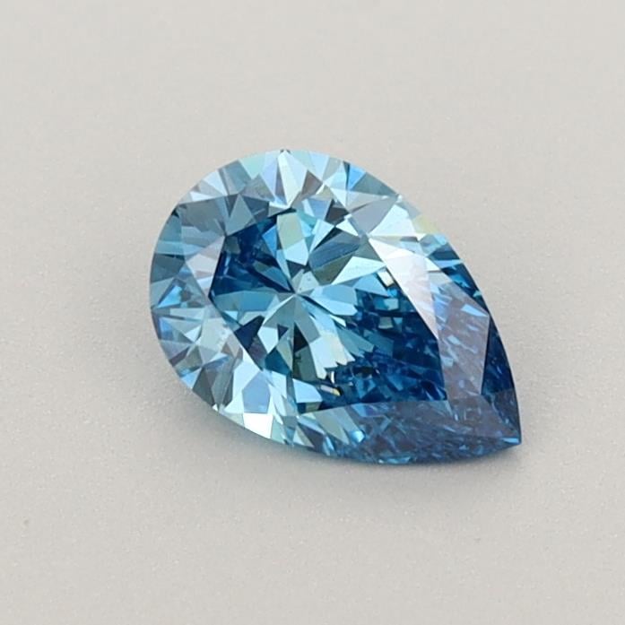 0.49 Ct. Fancy Vivid Blue Pear Lab Grown Diamond