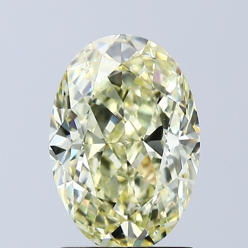 2.04 Ct. Fancy Yellow Oval Lab Grown Diamond