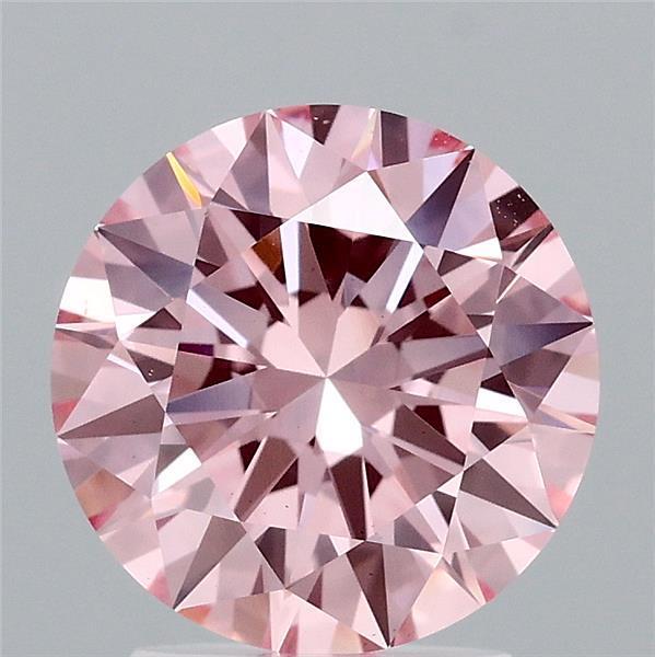 2.31 Ct. Fancy Intense Pink Round Lab Grown Diamond