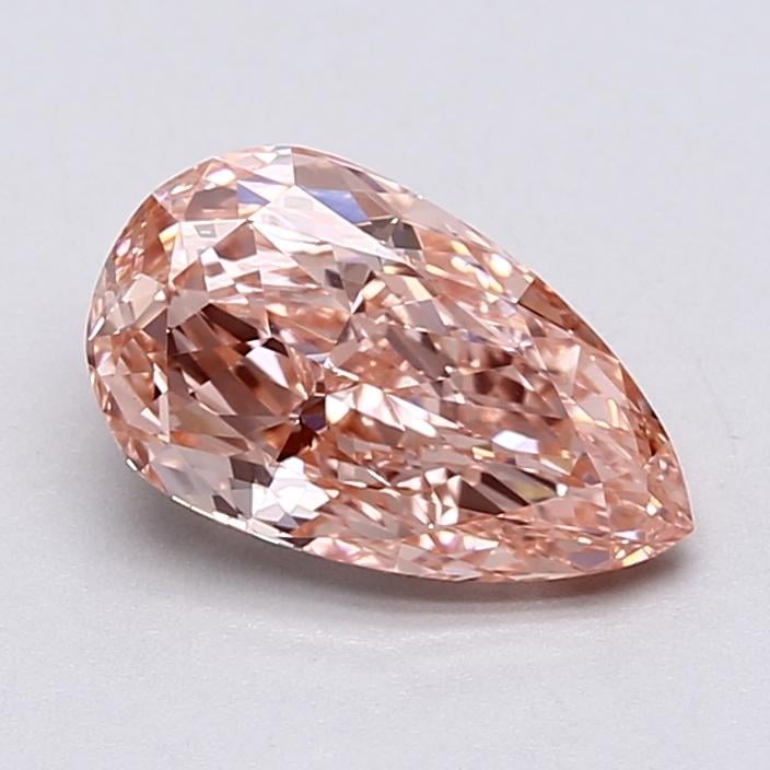 2.23 Ct. Fancy Vivid  Pink Pear Lab Grown Diamond