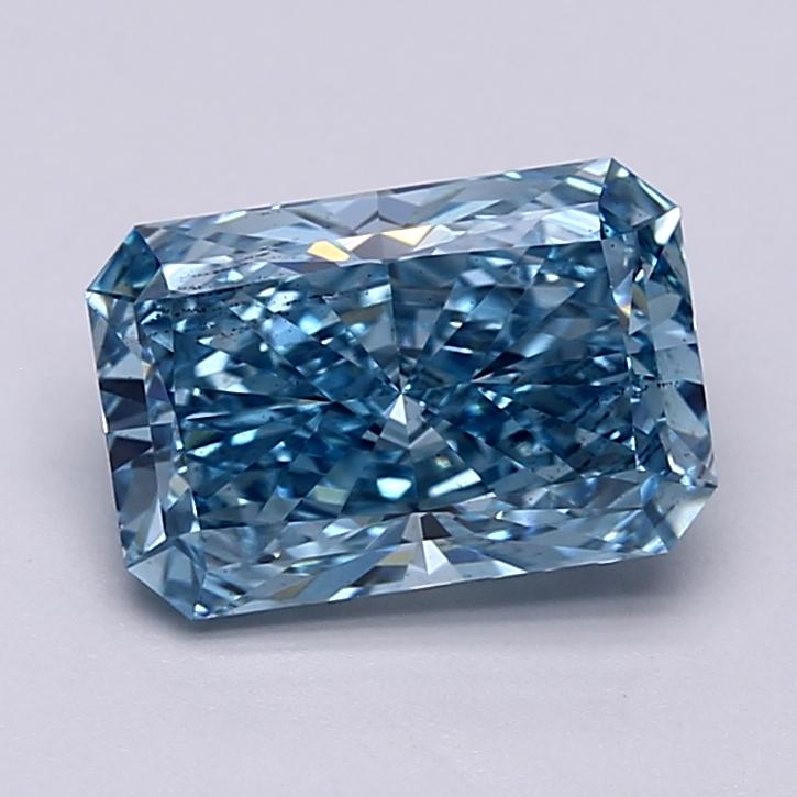 2.77 Ct. Fancy Vivid  Blue Radiant Lab Grown Diamond