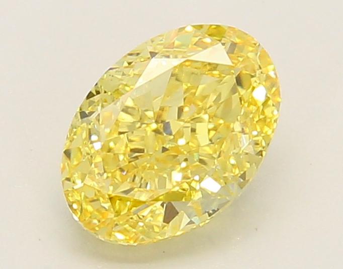 1.45 Ct. Fancy Vivid Yellow Oval Lab Grown Diamond