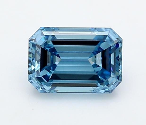 1.02 Ct. Fancy Vivid  Blue Emerald Lab Grown Diamond