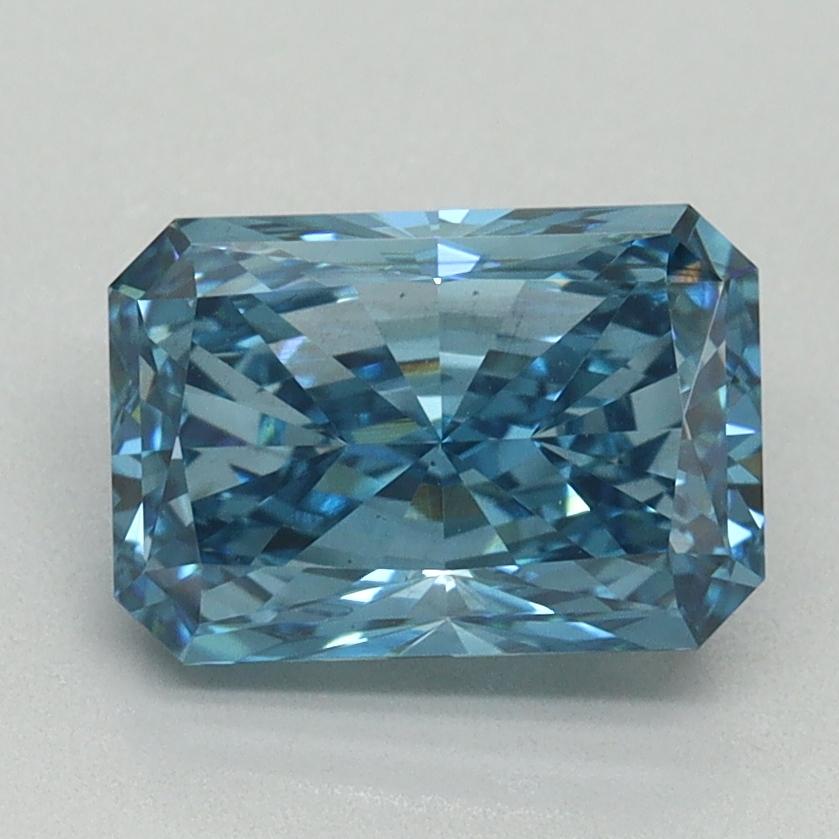 2.06 Ct. Fancy Vivid Blue Radiant Lab Grown Diamond