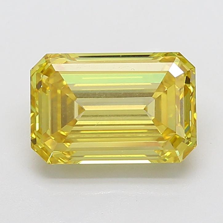 5.51 Ct. Fancy Intense Yellow Emerald Lab Grown Diamond