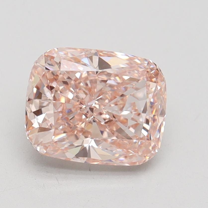 1.63 Ct. Fancy Intense Pink Cushion Lab Grown Diamond