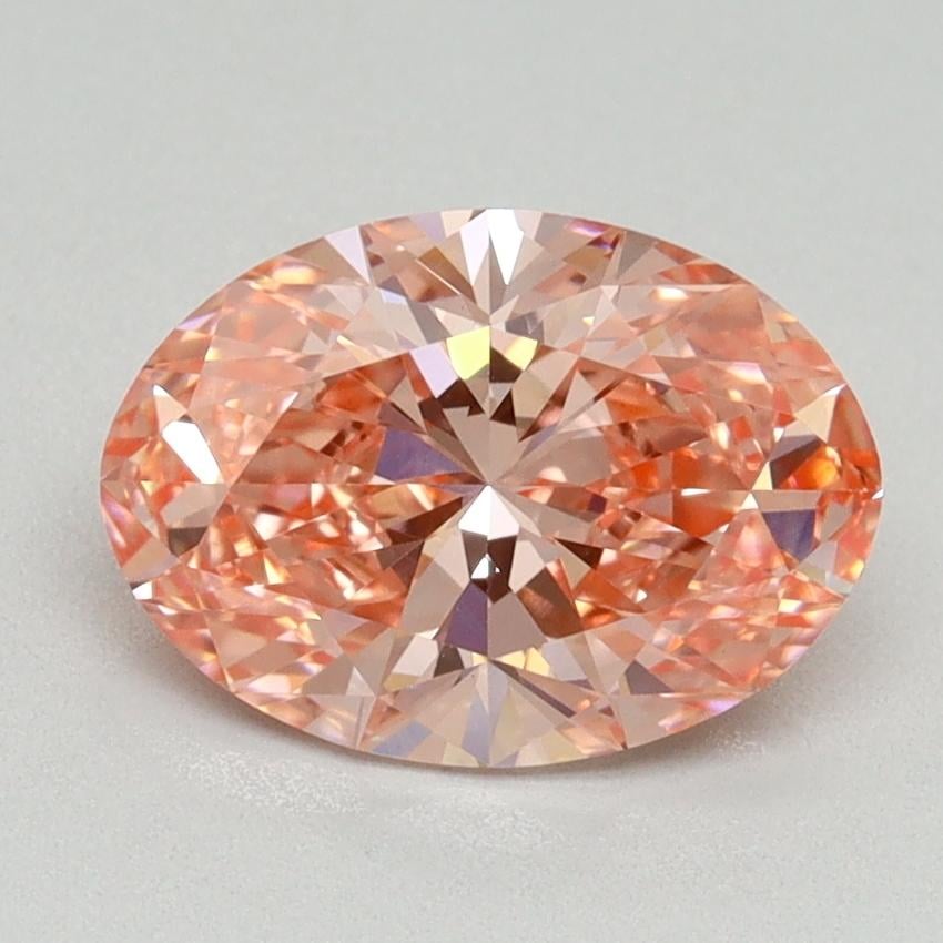 1.76 Ct. Fancy Vivid Pink Oval Lab Grown Diamond