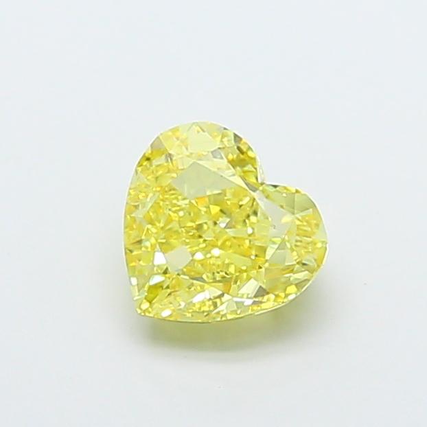 2.16 Ct. Fancy Vivid  Yellow Heart Lab Grown Diamond