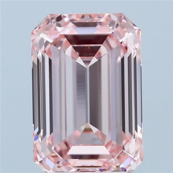 4.03 Ct. Fancy Intense  Pink Emerald Lab Grown Diamond