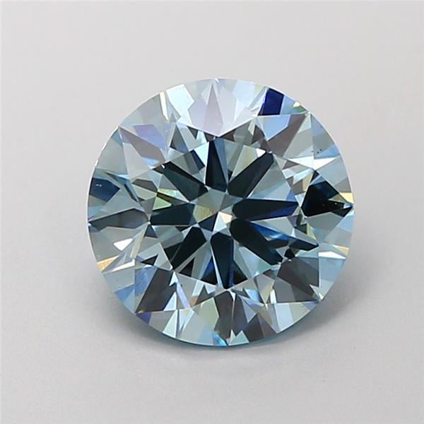 1.80 Ct. Fancy Intense  Blue Round Lab Grown Diamond