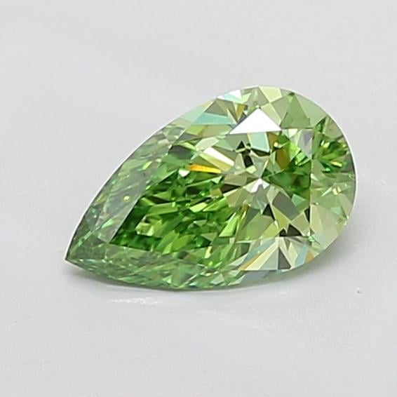 1.00 Ct. Fancy Vivid Green Pear Lab Grown Diamond