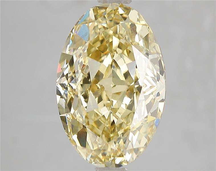 5.02 Ct. Fancy Intense Yellow Oval Lab Grown Diamond