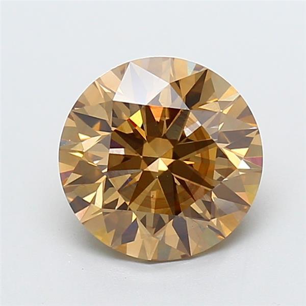 2.36 Ct. Fancy Brown Round Lab Grown Diamond