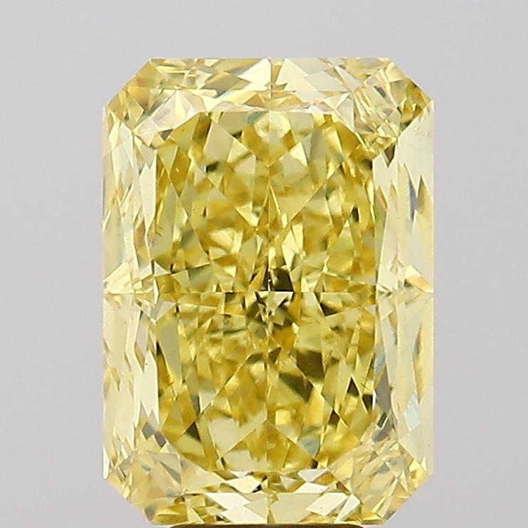 8.07 Ct. Fancy Intense Yellow Radiant Lab Grown Diamond