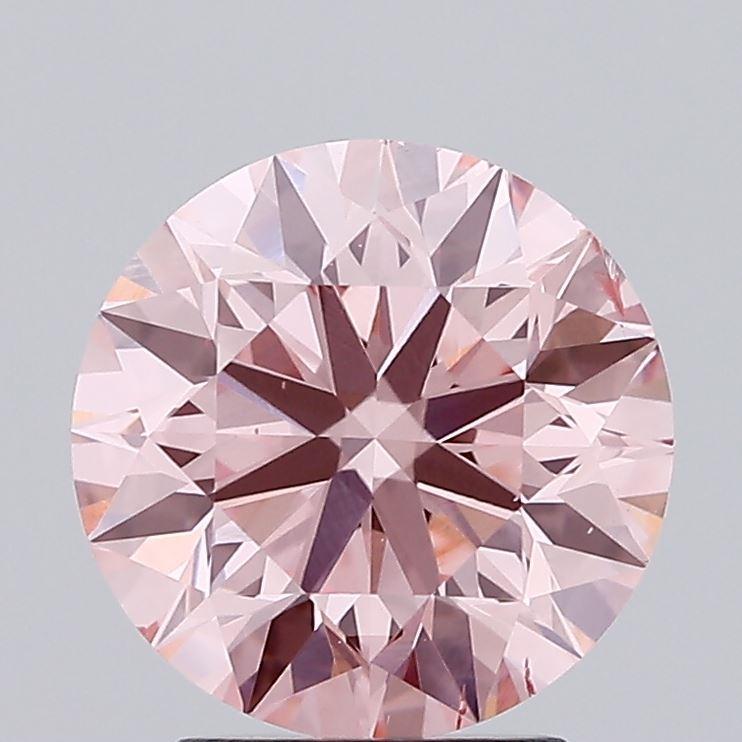 2.81 Ct. Fancy Intense Pink Round Lab Grown Diamond