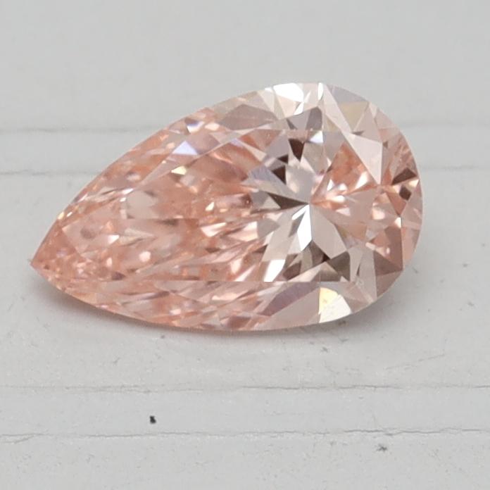 0.51 Ct. Fancy Intense Pink Pear Lab Created Diamond