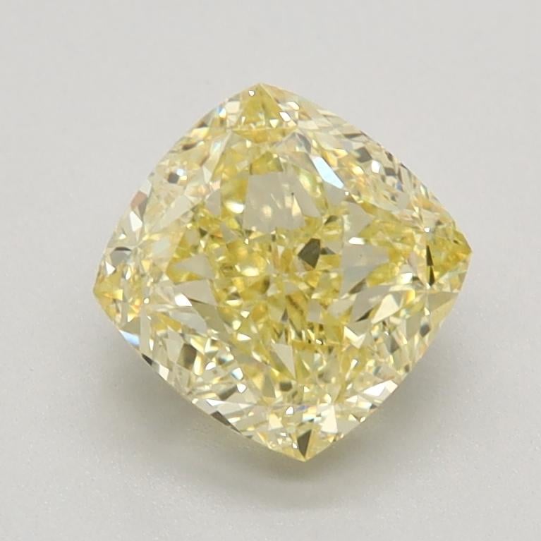 1.31 Ct. Fancy Intense Yellow Cushion Lab Grown Diamond