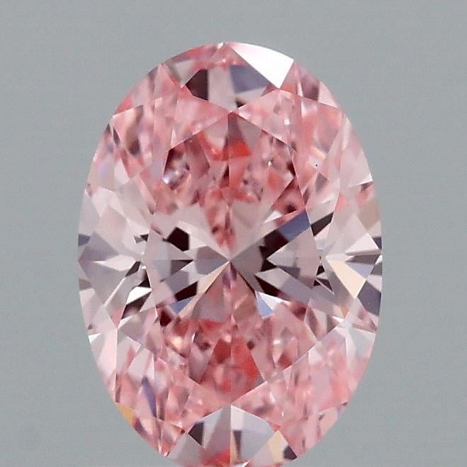 1.16 Ct. Fancy Vivid Pink Oval Lab Grown Diamond