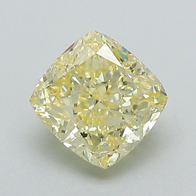 1.10 Ct. Fancy Yellow Cushion Lab Grown Diamond