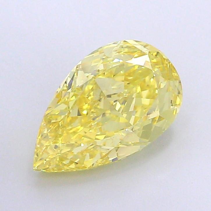 5.11 Ct. Fancy Intense Yellow Pear Lab Grown Diamond