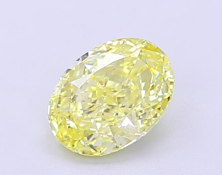 1.11 Ct. Fancy Intense Yellow Oval Lab Grown Diamond