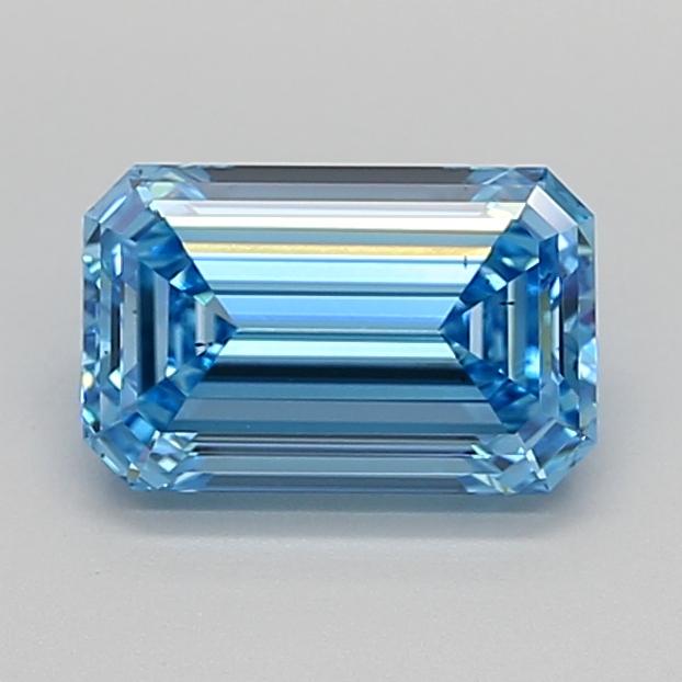 1.84 Ct. Fancy Vivid  Blue Emerald Lab Grown Diamond
