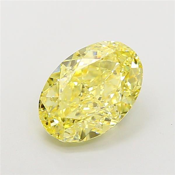 2.03 Ct. Fancy Intense Yellow Oval Lab Grown Diamond