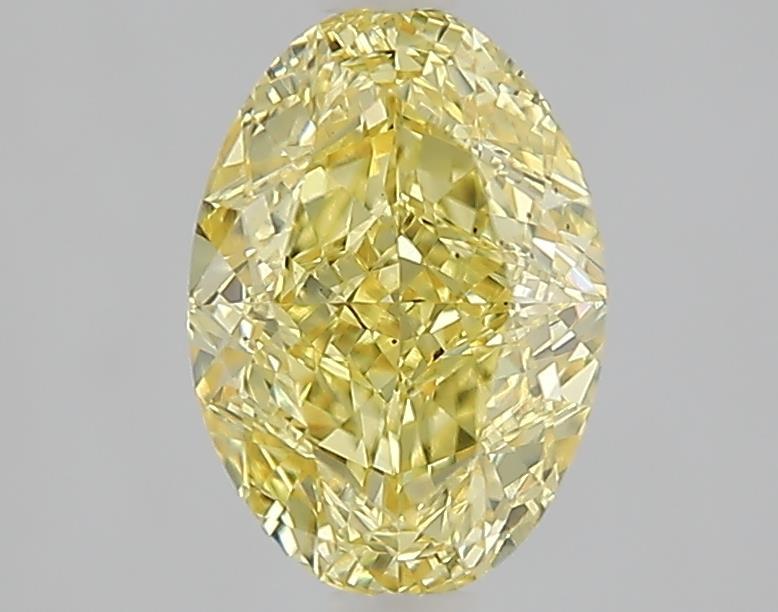 1.58 Ct. Fancy Intense  Yellow Oval Lab Grown Diamond