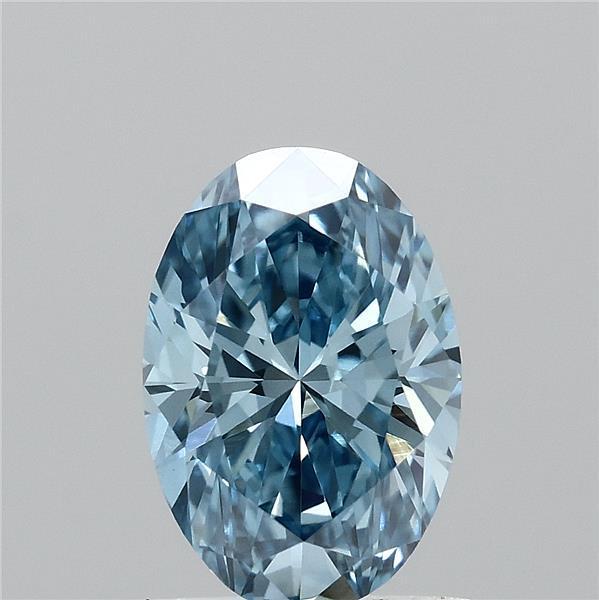 1.01 Ct. Fancy Vivid Blue Oval Lab Grown Diamond