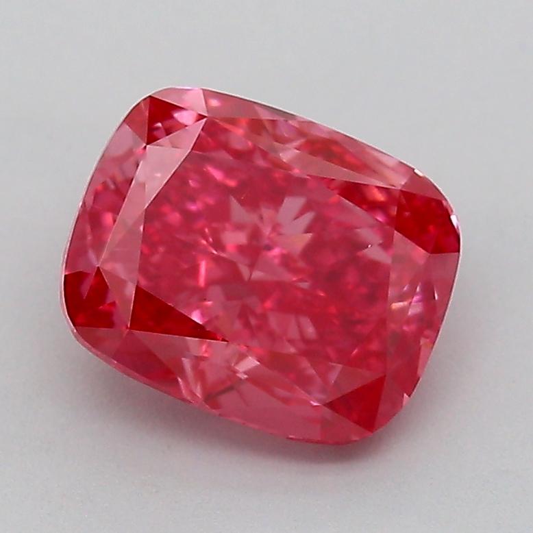 1.68 Ct. Fancy Vivid  Pink Cushion Lab Grown Diamond
