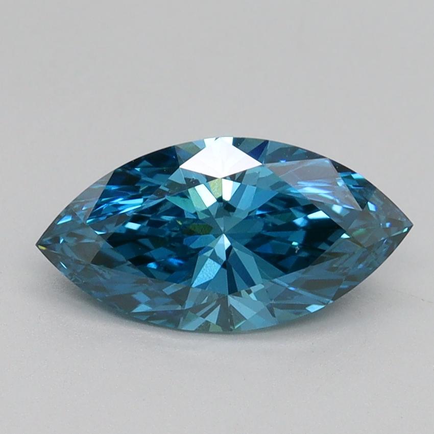 1.23 Ct. Fancy Vivid Blue Marquise Lab Grown Diamond