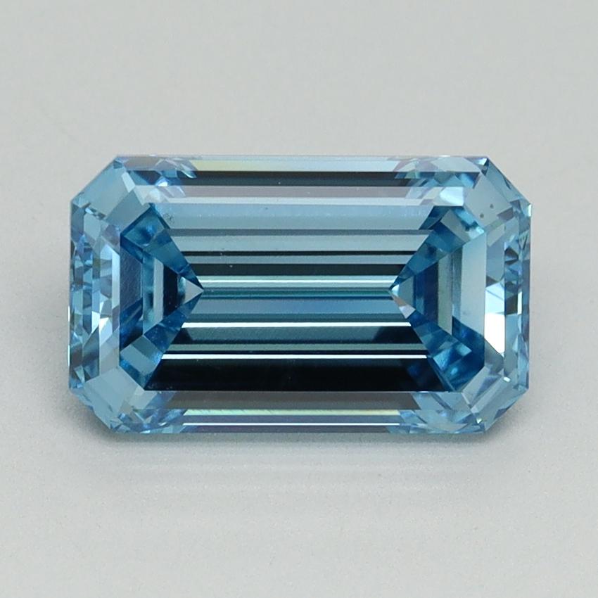 2.16 Ct. Fancy Vivid Blue Emerald Lab Grown Diamond