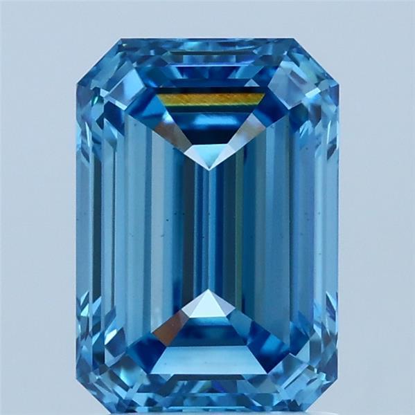 2.00 Ct. Fancy Vivid  Blue Emerald Lab Grown Diamond