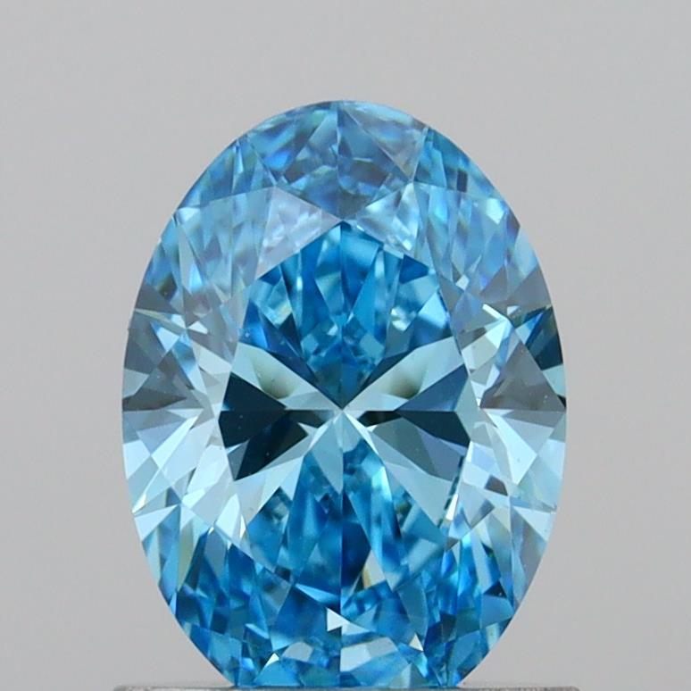 1.02 Ct. Fancy Vivid Blue Oval Lab Grown Diamond