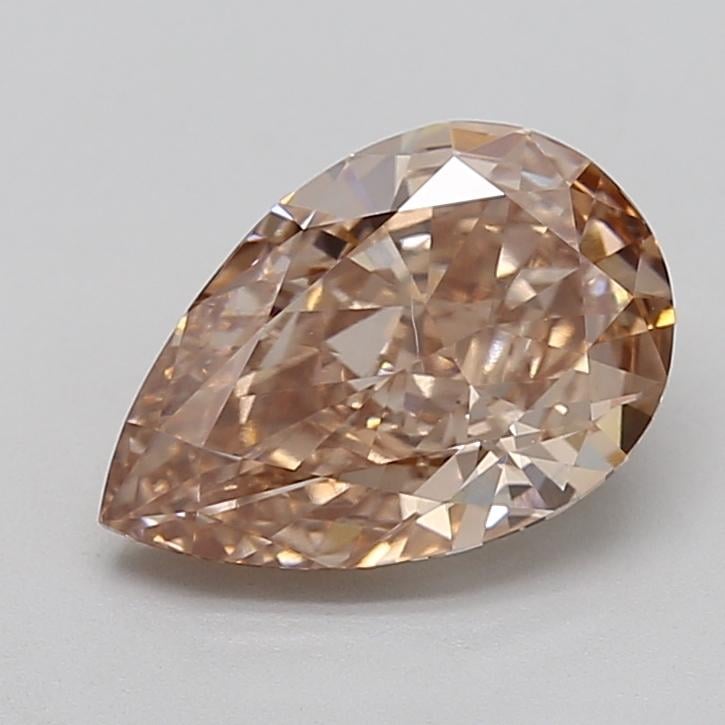 3.06 Ct. Fancy Light  Brown Pear Lab Grown Diamond