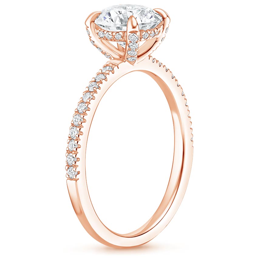 14K Rose Gold Viviana Diamond Ring (1/4 ct. tw.), large side view