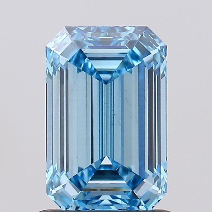 1.04 Ct. Fancy Intense Blue Emerald Lab Grown Diamond