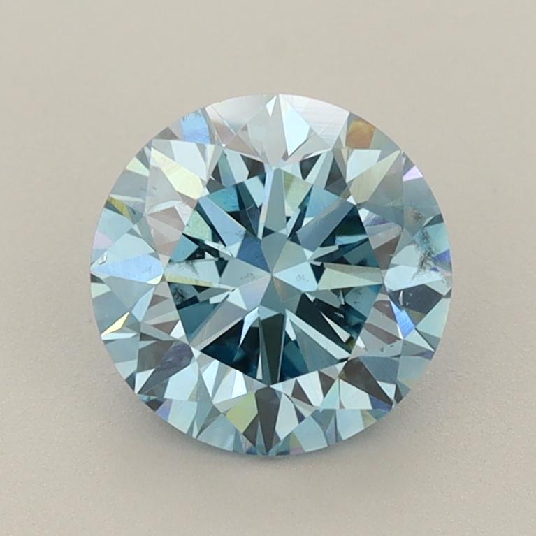 1.59 Ct. Fancy Vivid  Blue Round Lab Grown Diamond