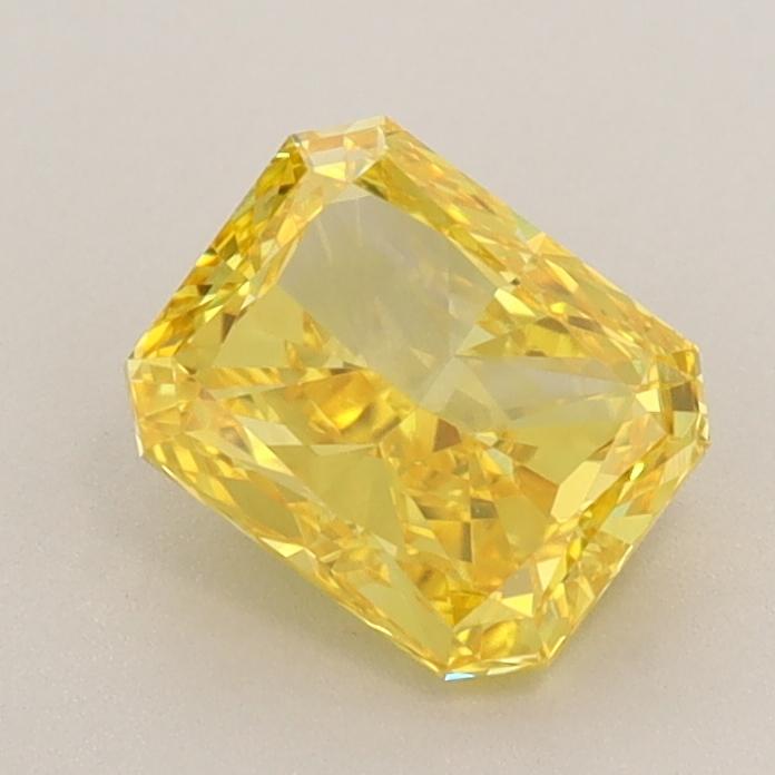 1.01 Ct. Fancy Vivid  Yellow Radiant Lab Grown Diamond