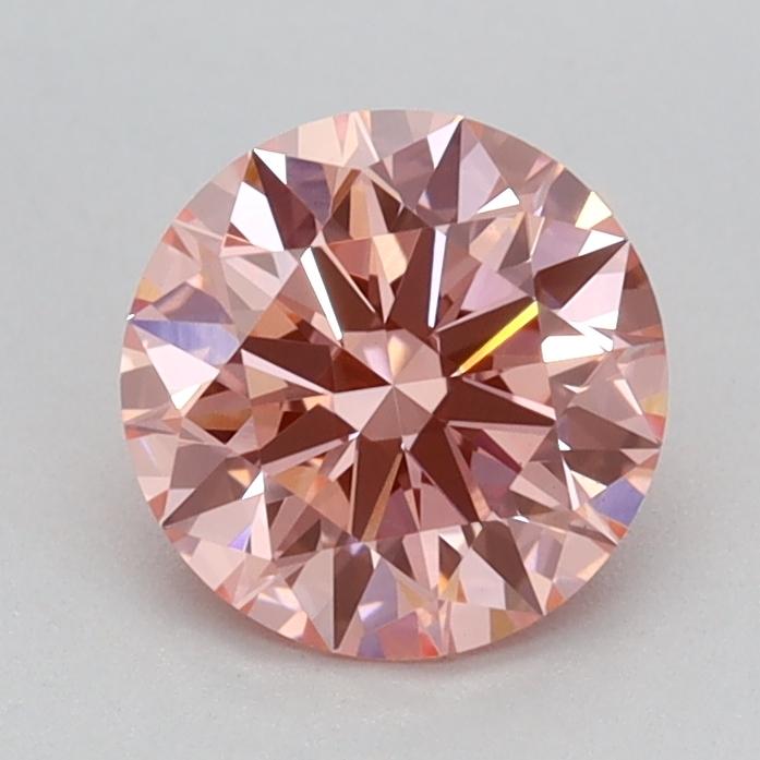 0.82 Ct. Fancy Vivid Pink Round Lab Grown Diamond